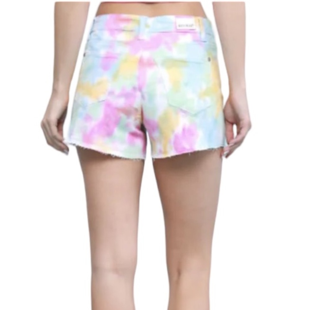 JUDY BLUE: Kelsea Tie-Dye Pastel Denim Jean Shorts -Size Small - Picture 2 of 13